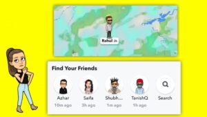 Snapchat map online status