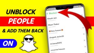 How to unblock anyone on snapchat