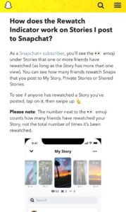 Snapchat Rewatched Story Indicator