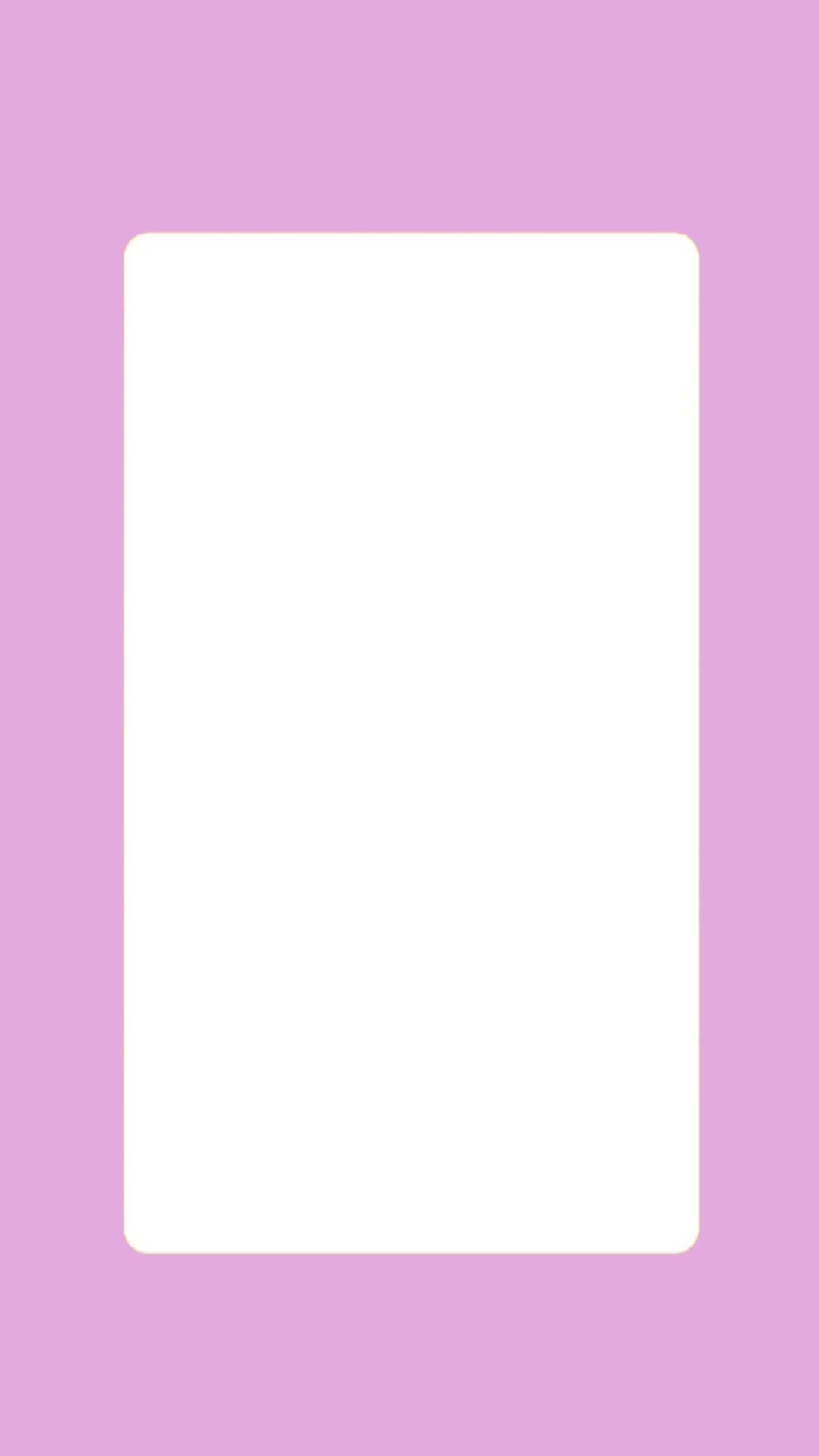 Round edge png/template - light  Pink