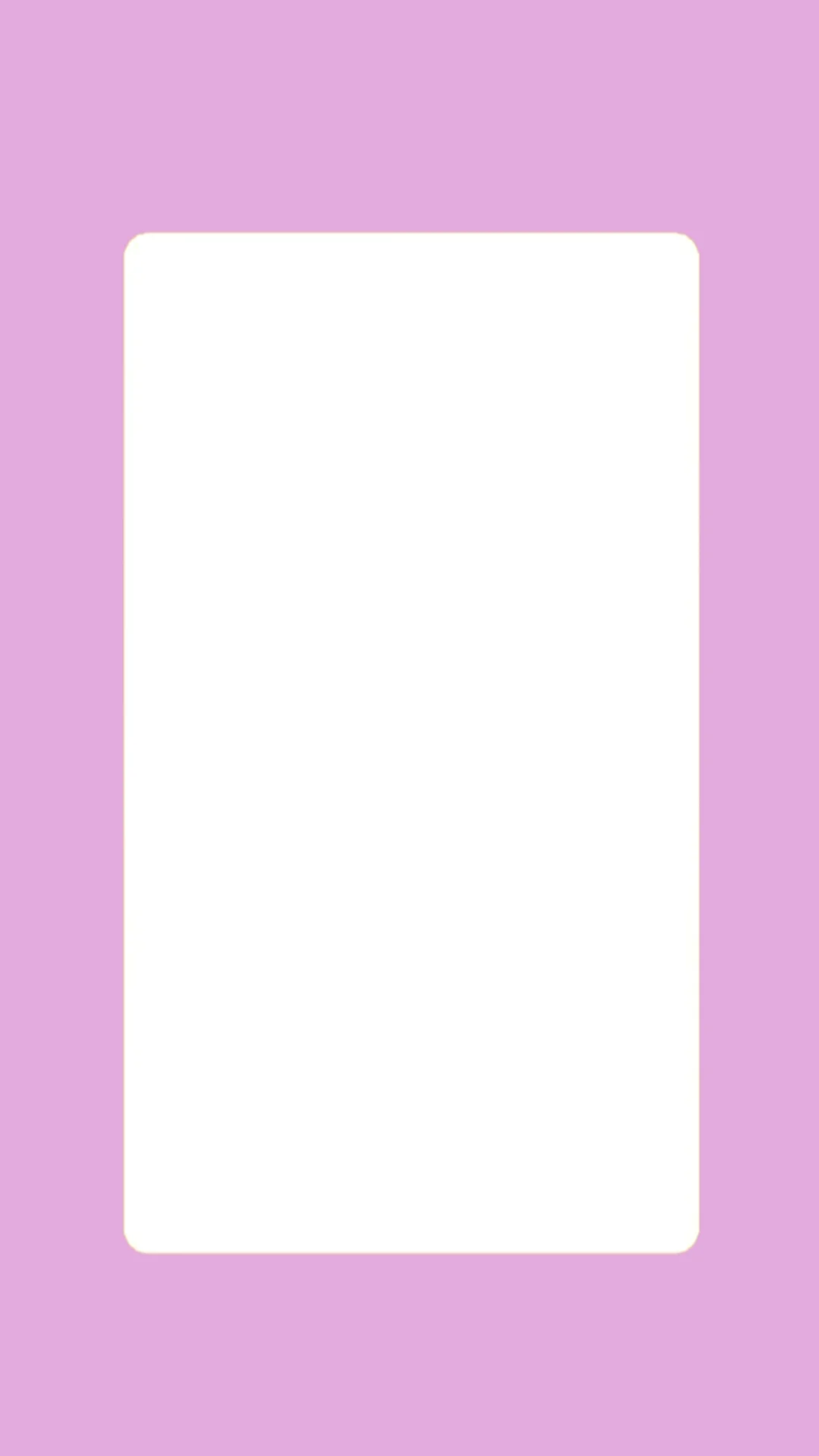 Round edge png/template - light  Pink