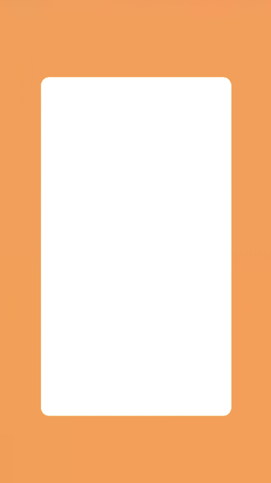 Round edge png/template - light brown and orange
