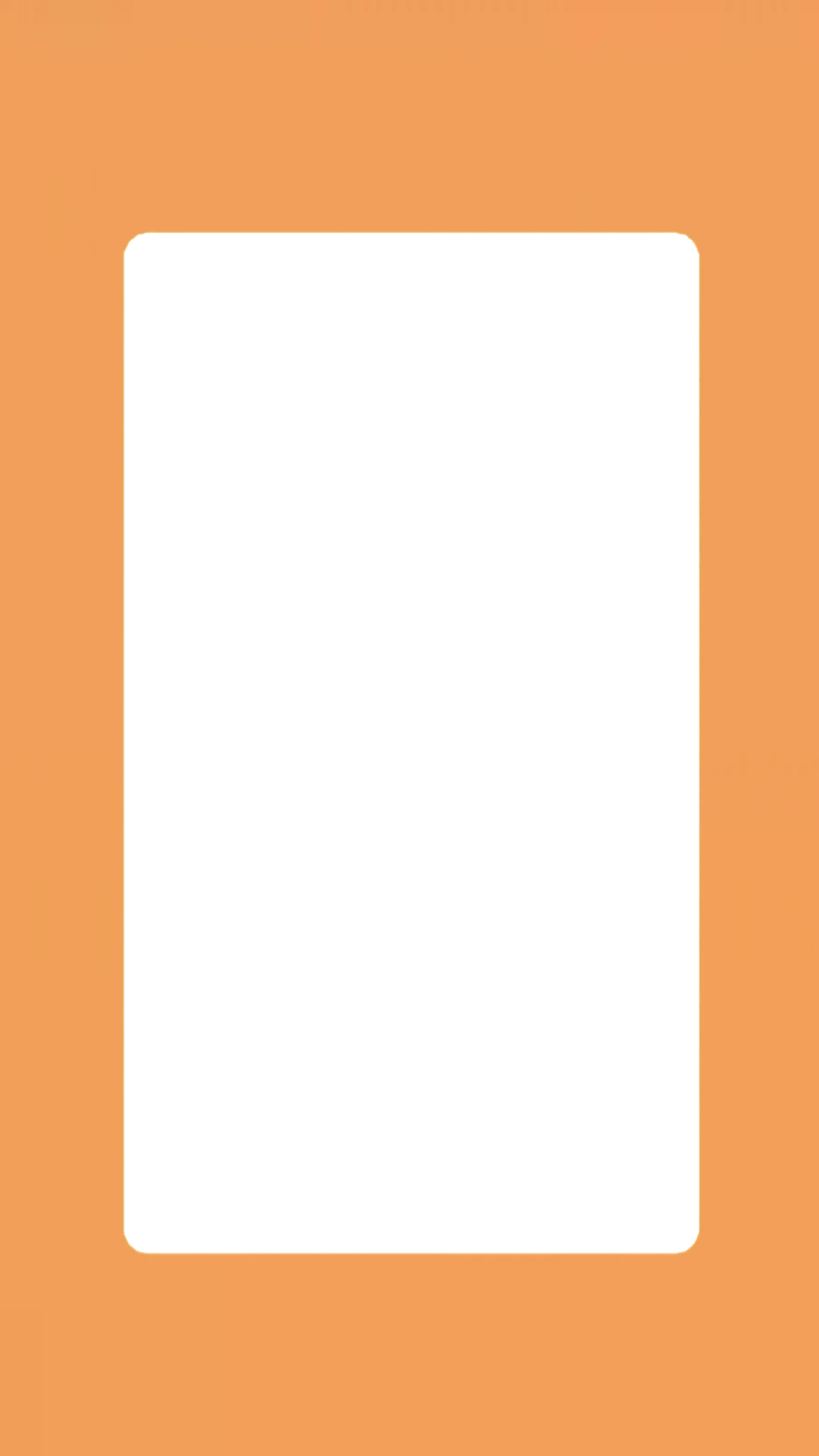 Round edge png/template - light brown and orange