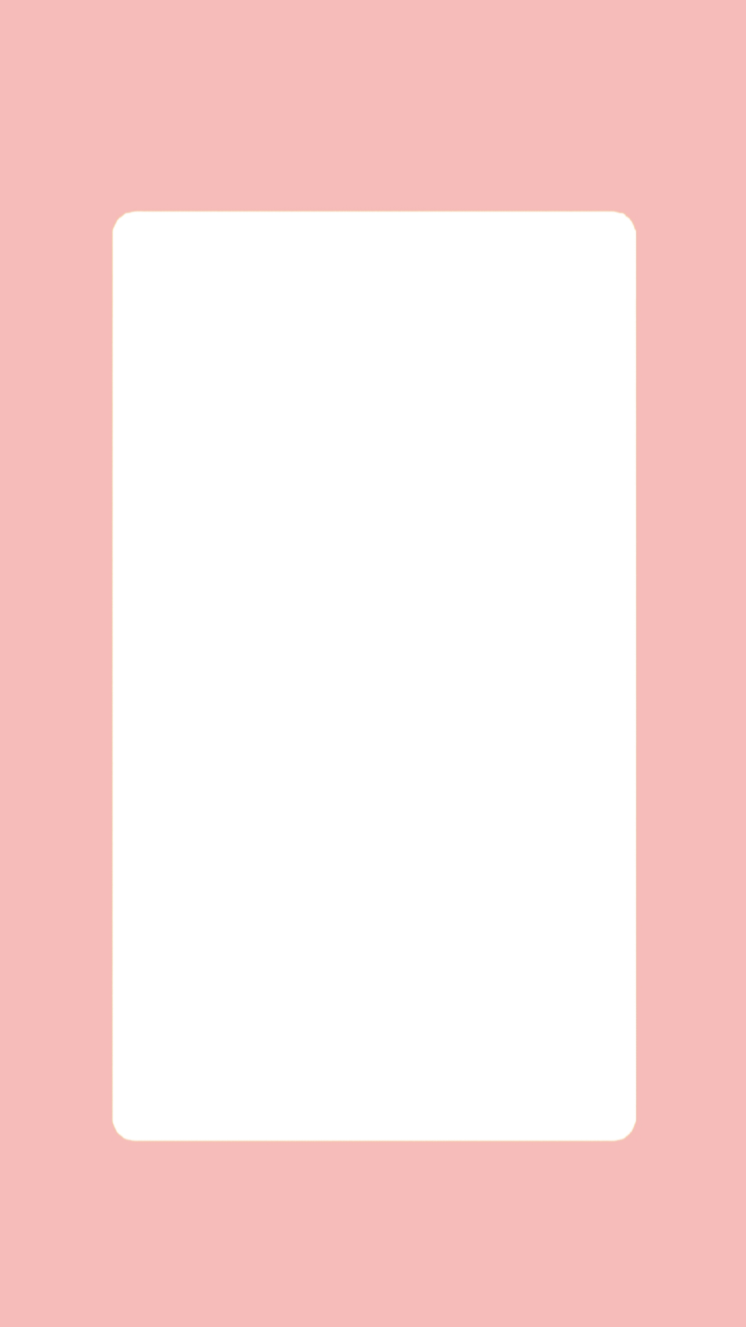 Round edge png/template - cute pink
