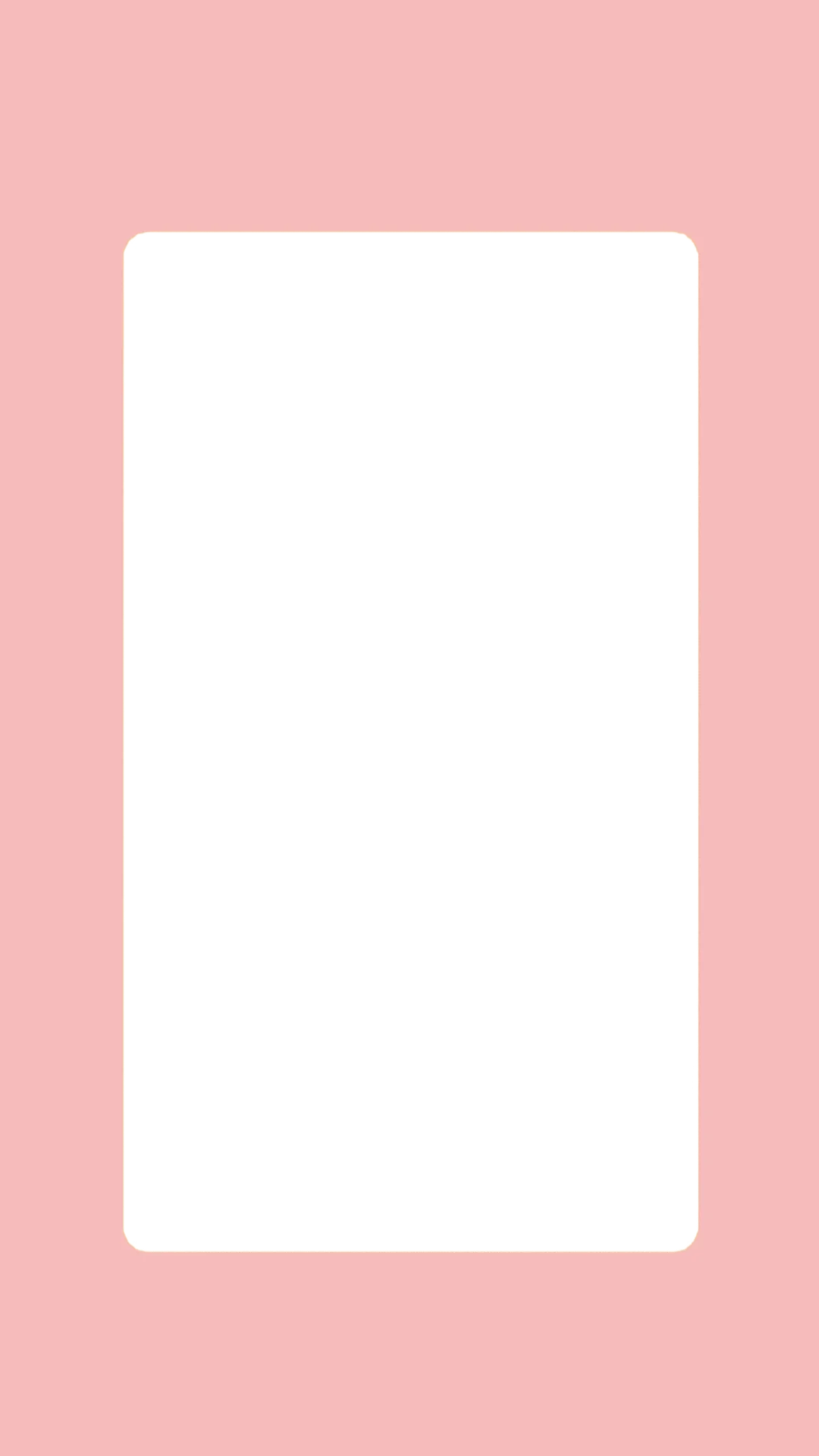 Round edge png/template - cute pink