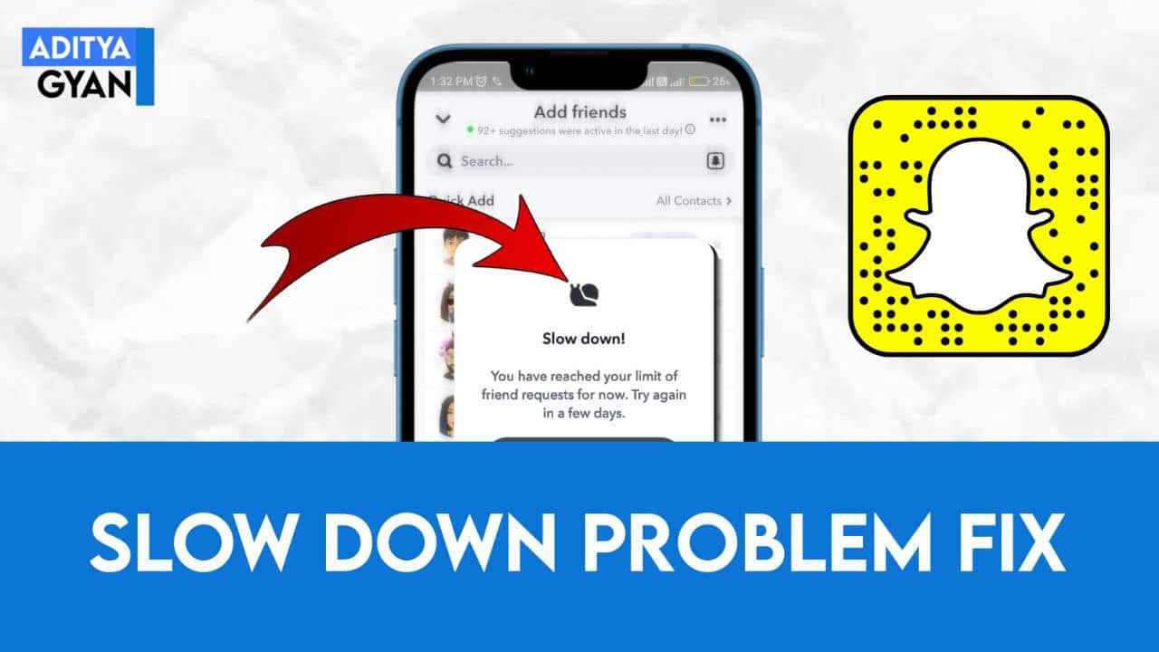 Snapchat slow down