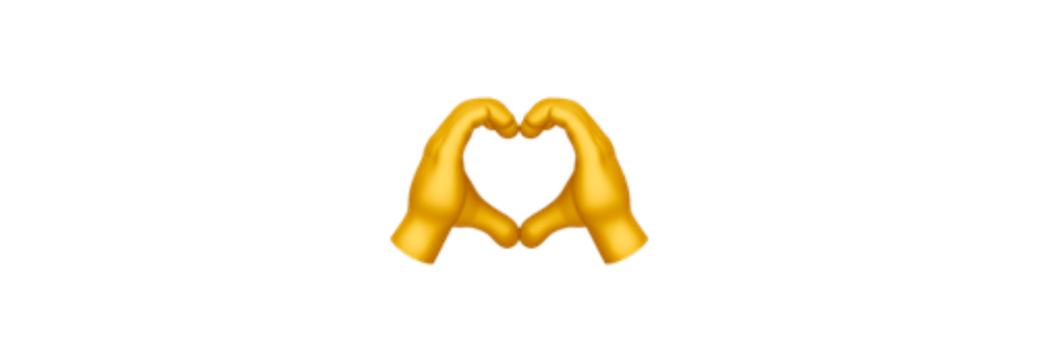Two hands forming a heart shape IOS Emoji
