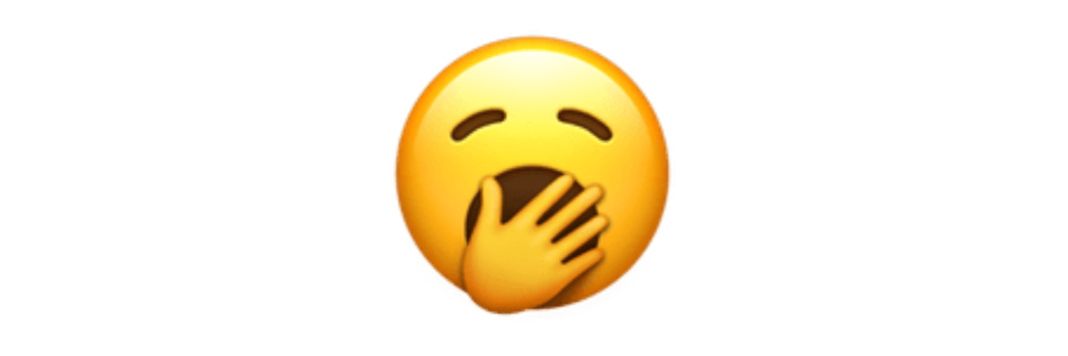 Yawn Iphone emoji