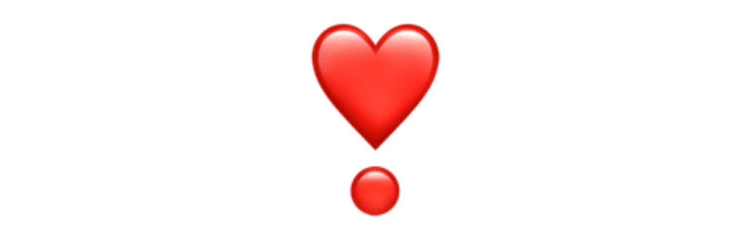 The heart exclamation ios emoji