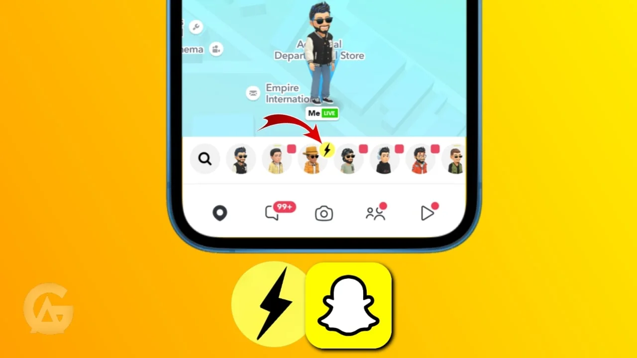 Why does the Lightning bolt next to my friend mean on Snapchat?