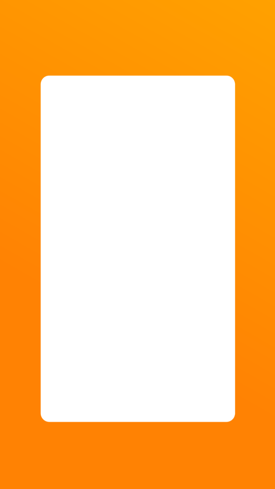 Round Edge PNG - Orange