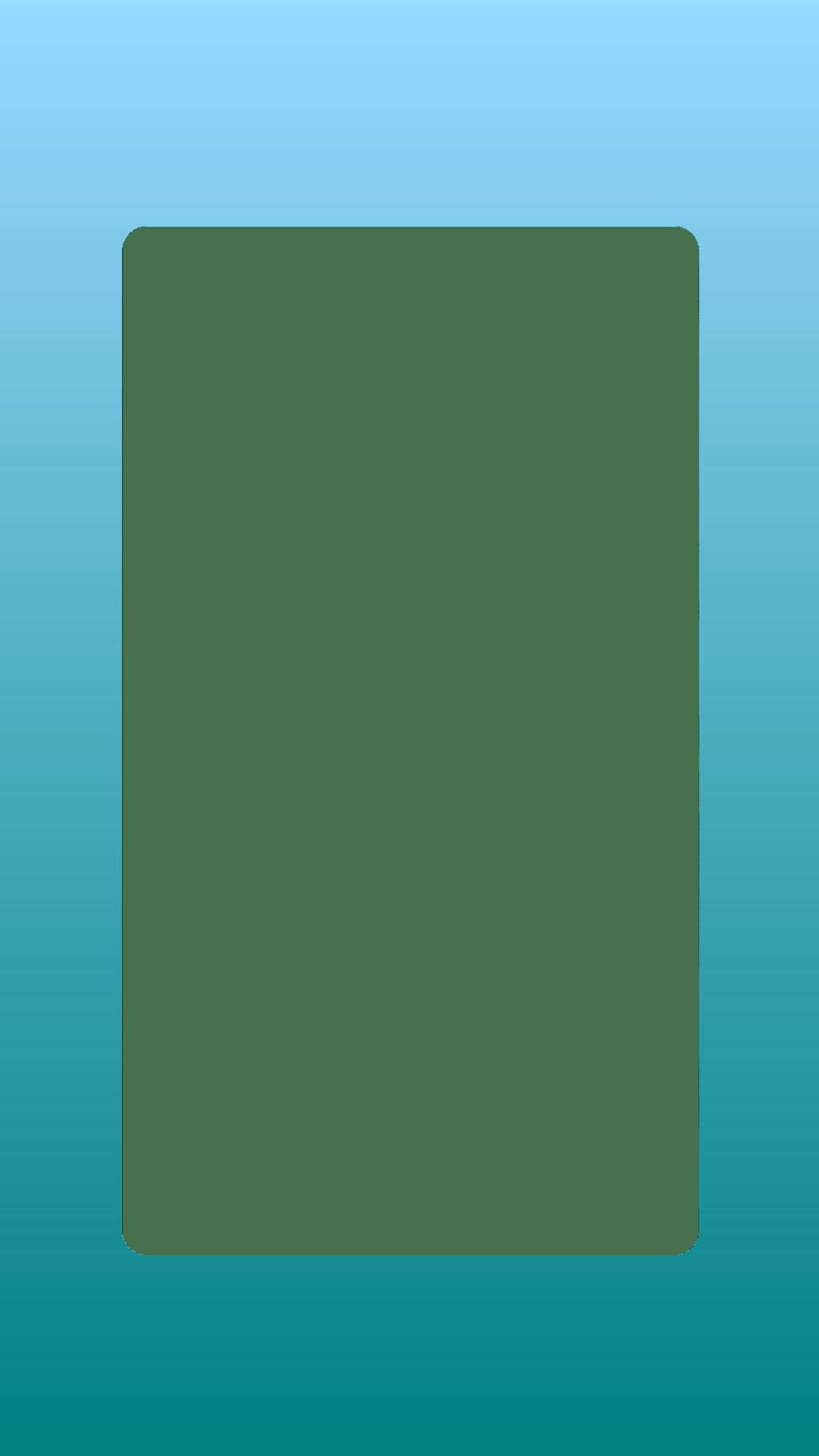 Round Edge PNG - Light Blue Gradient