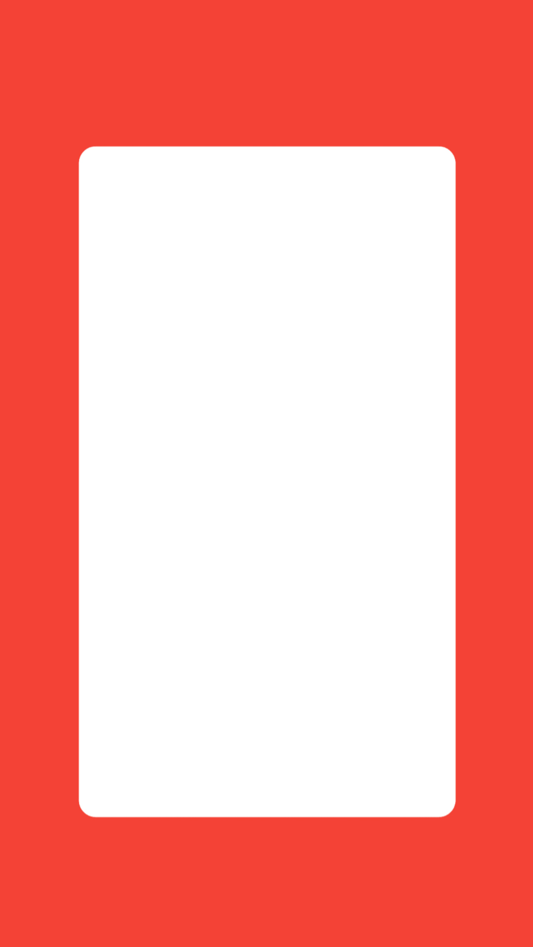 Round Edge PNG - Red