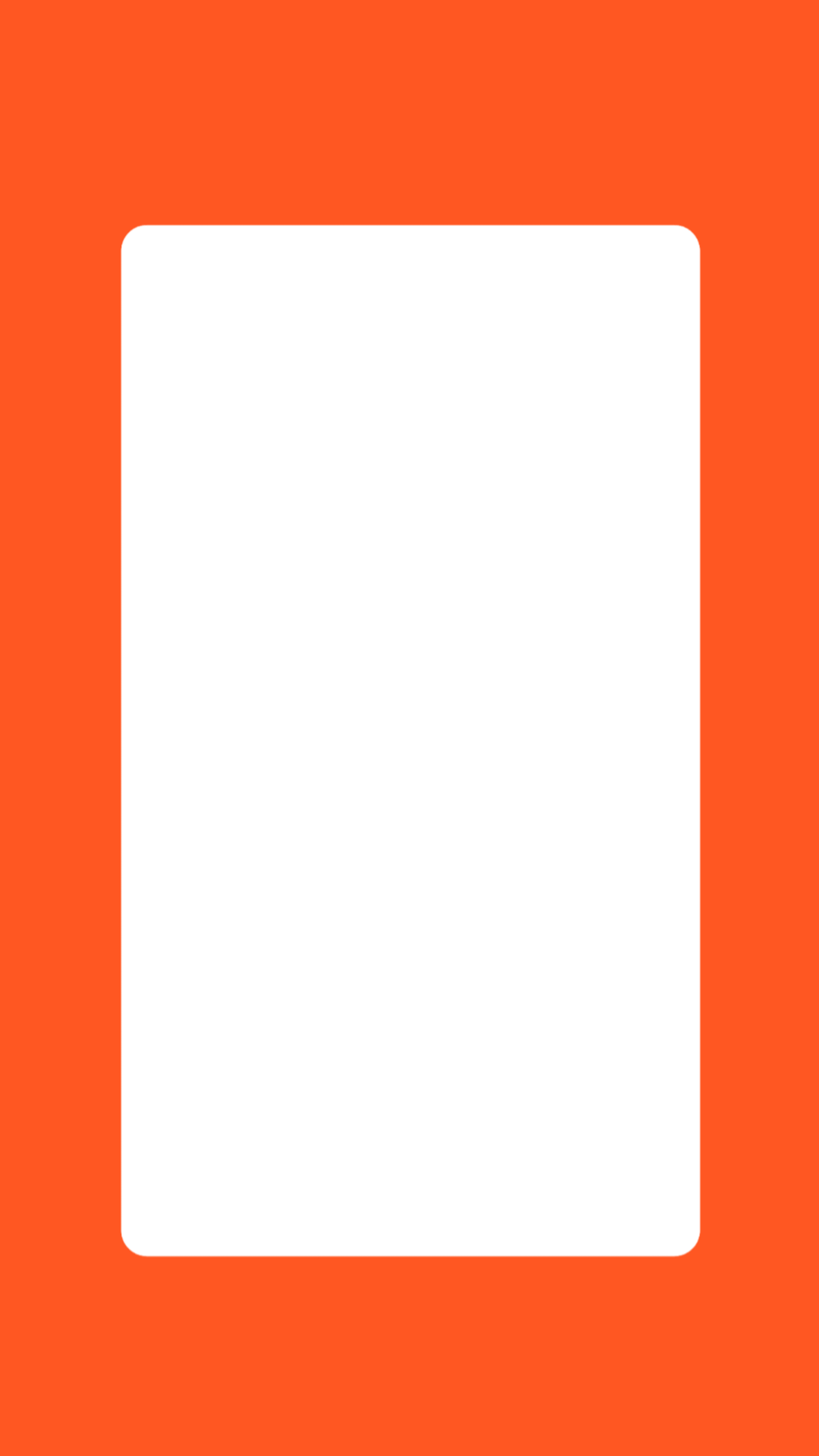 Round Edge PNG - Orange