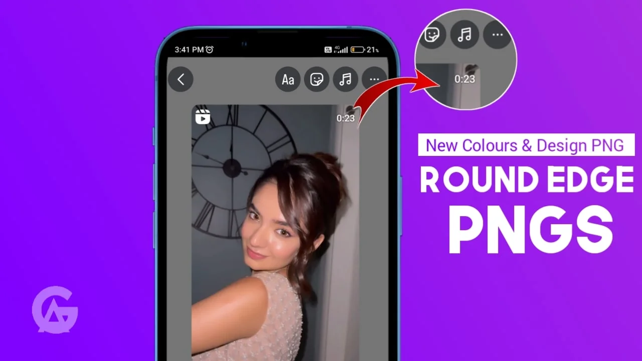 All New Colours: Round Edge PNG Download for Instagram Story