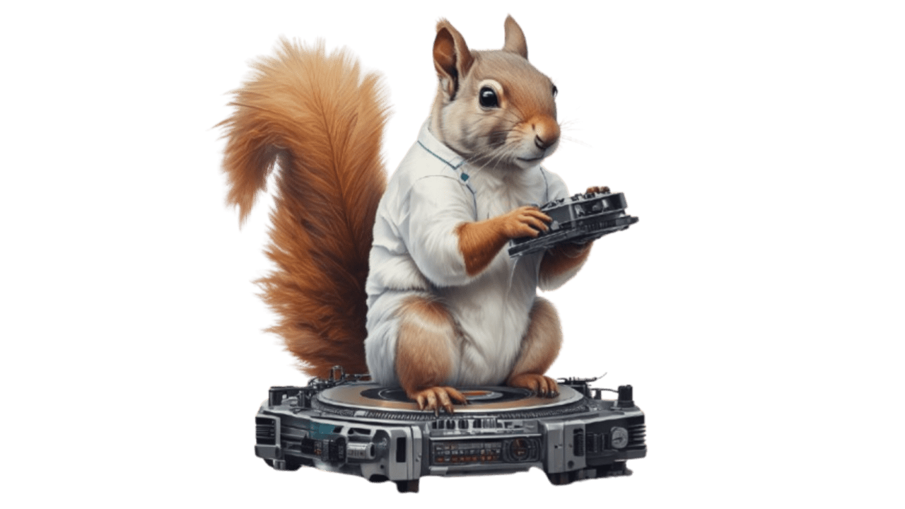 DJ Squirrel IOS 18.2 Genmoji