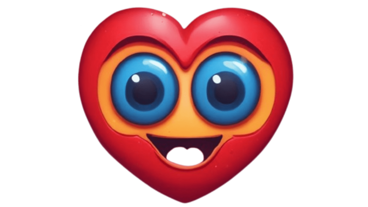 Red Heart Smile Face 18.2 Genmoji