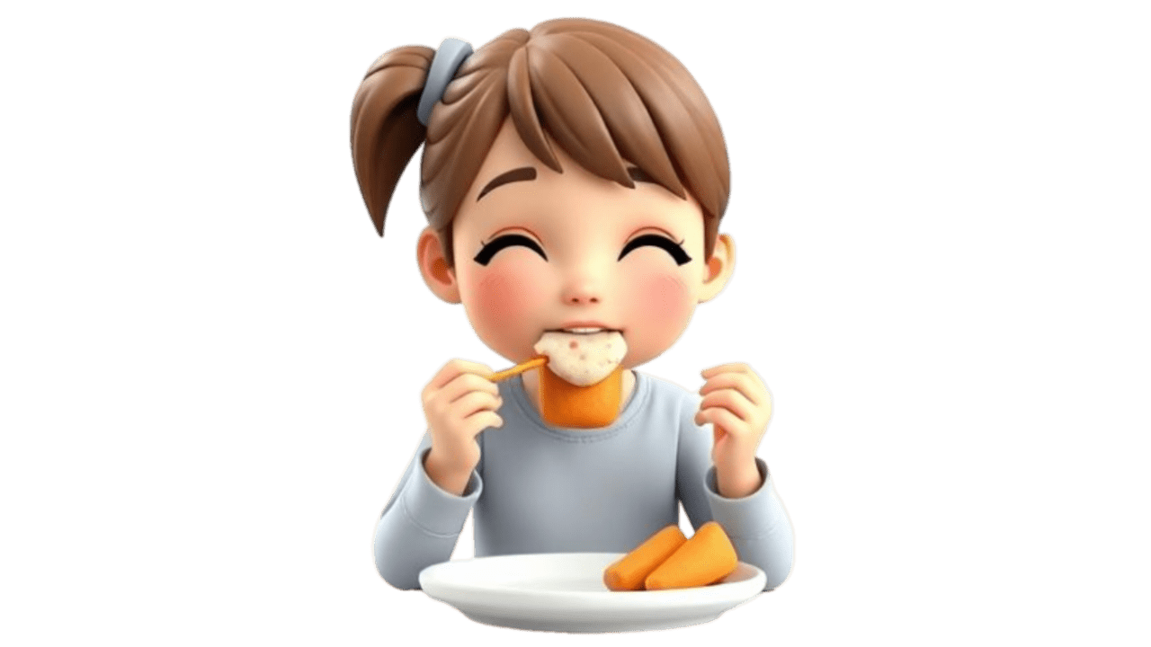 Girl Eating IOS 18.2 Genmoji