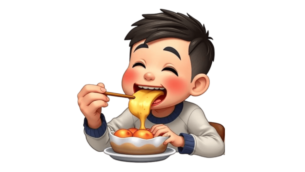 Boy Eating IOS 18.2 Genmoji