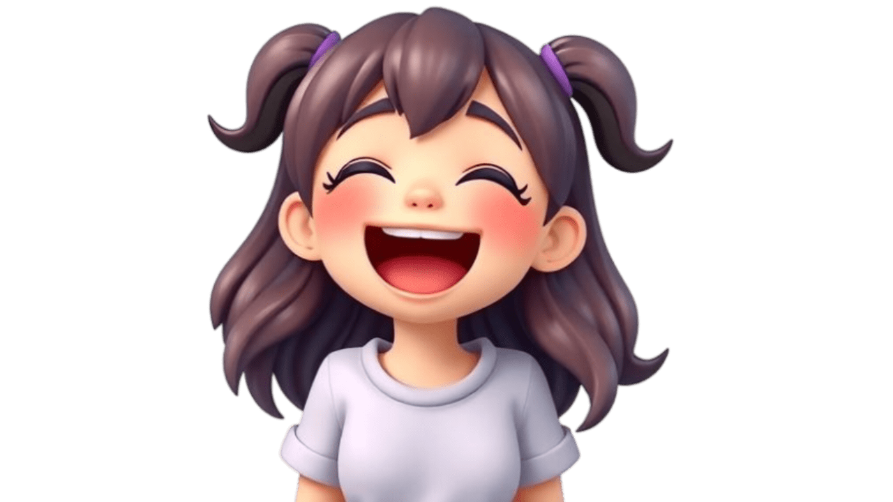 Girl Laughing Genmoji