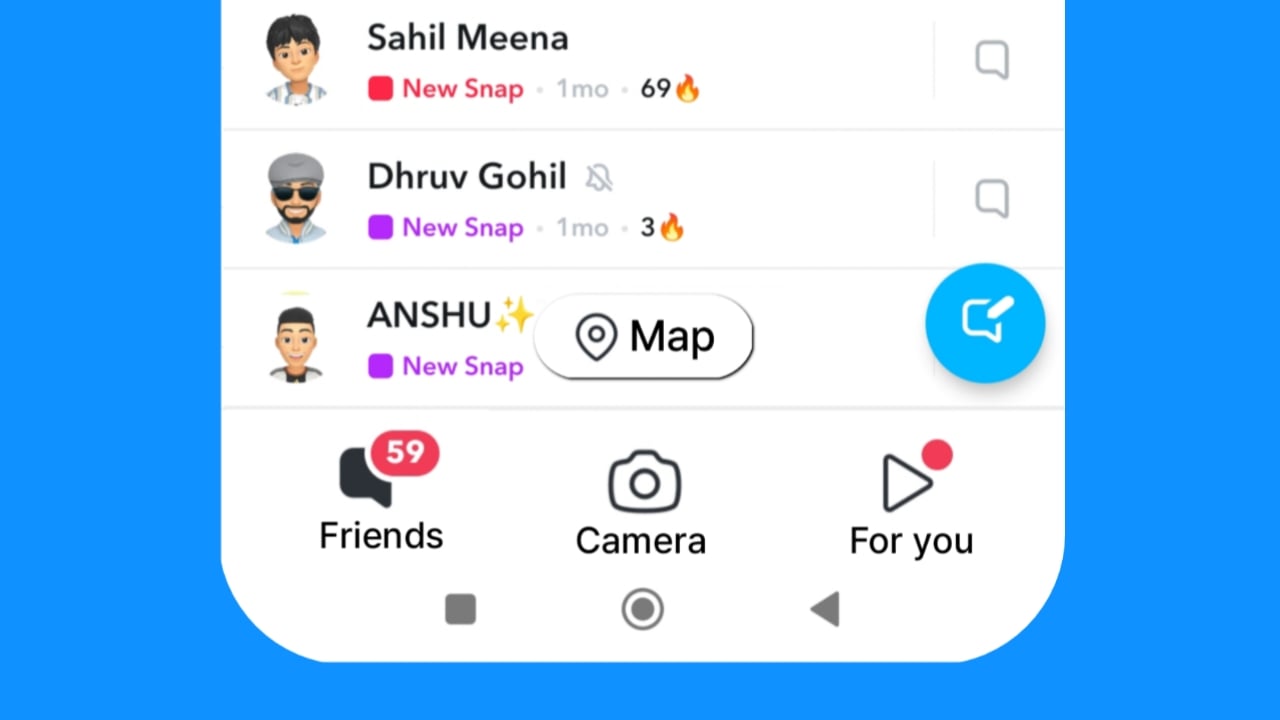 What is SnapChat 3 Option Layout 