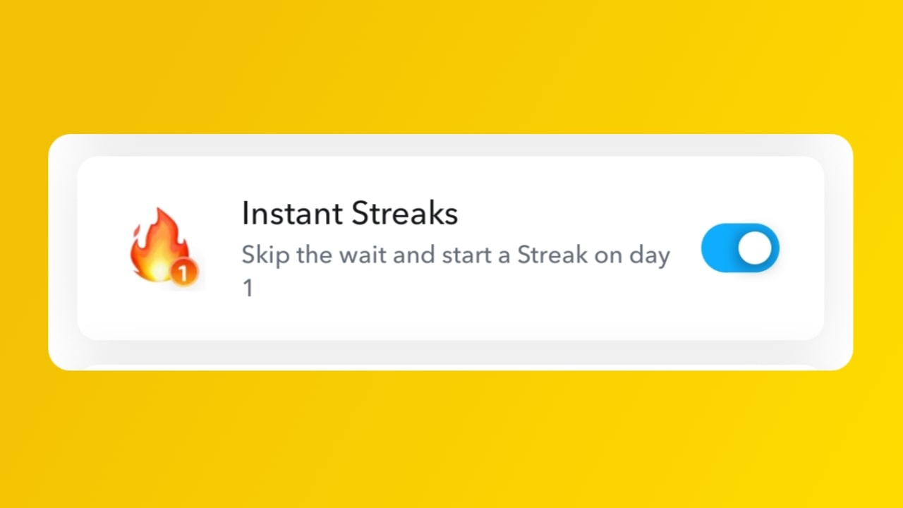 Snapchat Instant Streaks