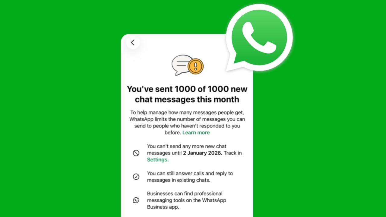 WhatsApp Monthly Message Limit Issue Explained: Why You’re Seeing the 1000 New Chats Restriction & How to Fix It
