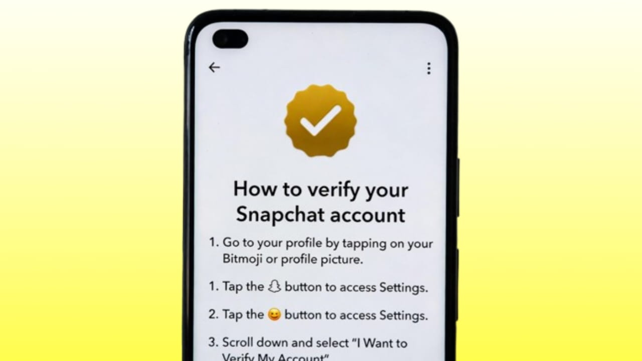 Verify Snapchat Account