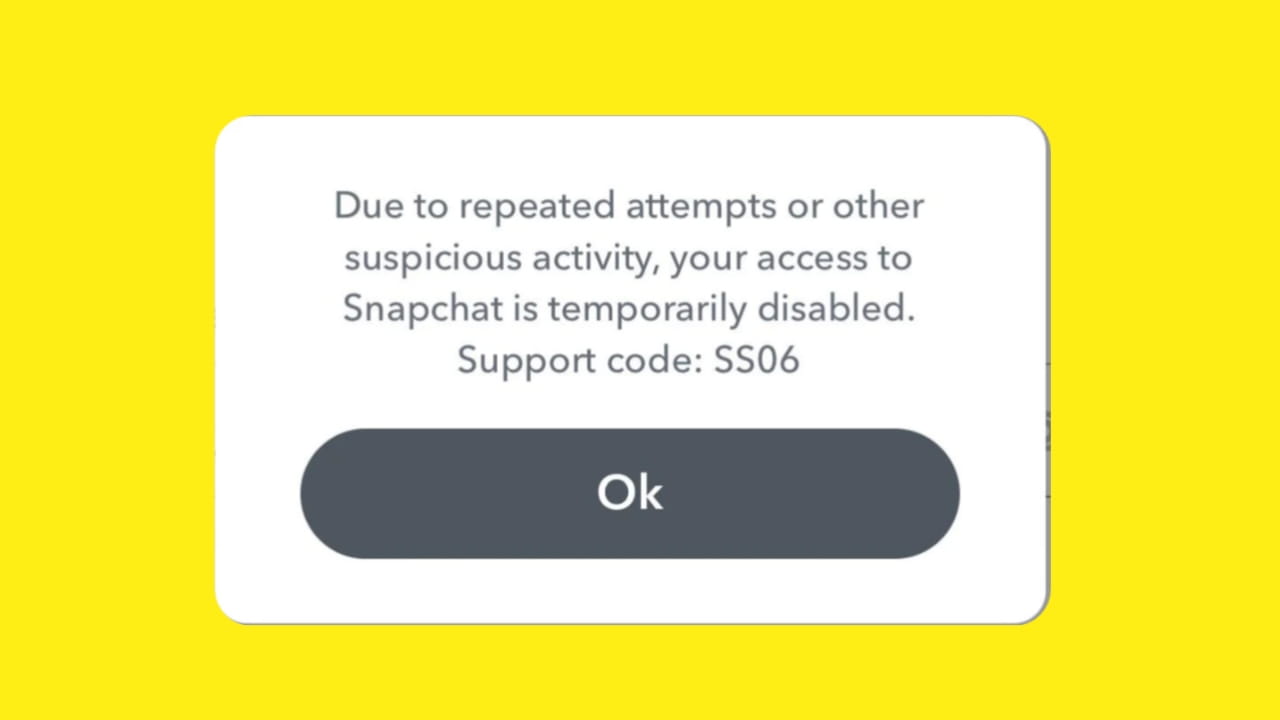 How to Fix Snapchat SS06 Device Banned Error (Complete GUIDE)