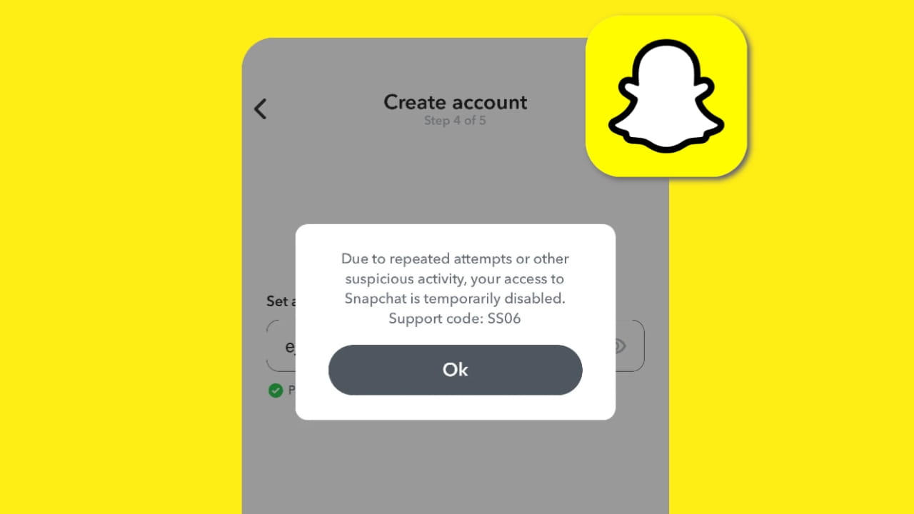 Snapchat SS06 Device Banned