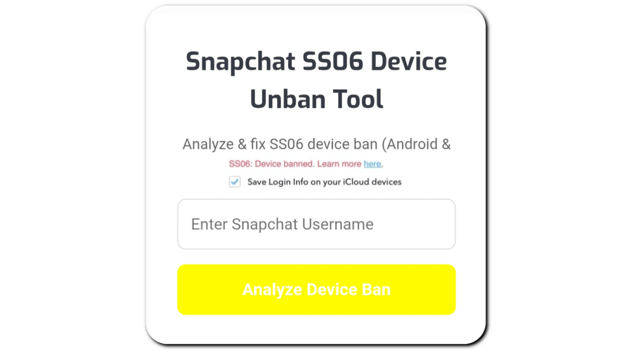 Snapchat SS06 Device