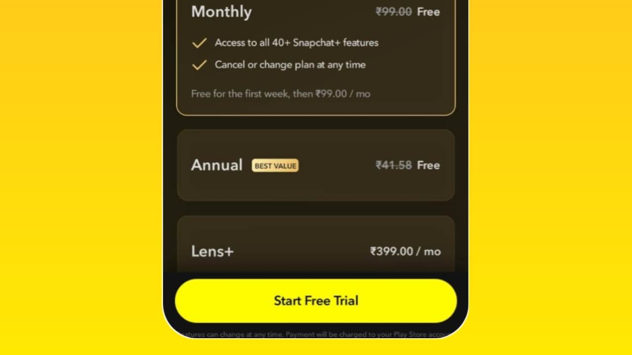 How to get snapchat plus free trial?