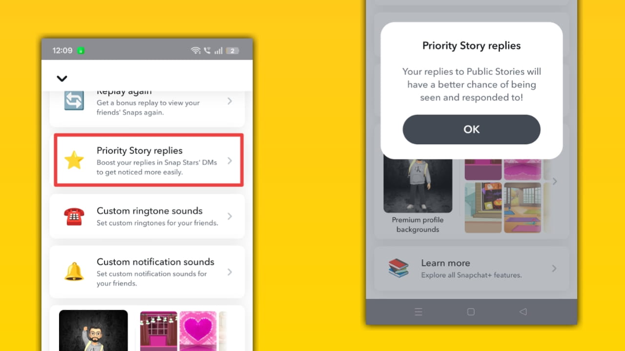 snapchat Priority Story Replies