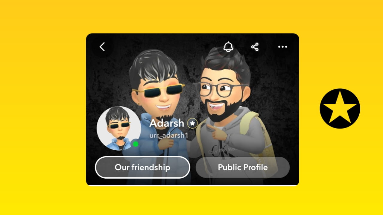 Snapchat Black Star Badge copy and paste (Black Star Emoji Copy & Paste)