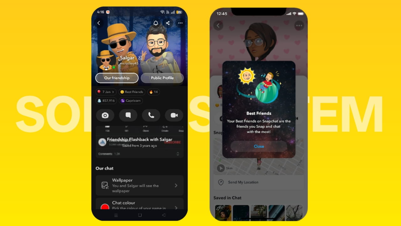 Snapchat Solar System: What do the Snapchat Planets mean?