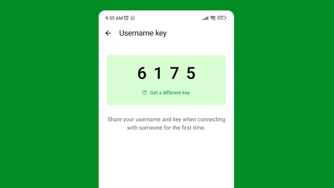 whatsapp Username Key